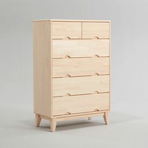 포플리 편백나무 5단 서랍장, 원목