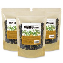 볶은검은콩 400g 3팩 대두 볶은검정콩 서리태 약콩 쥐눈이콩 검은콩, 3개