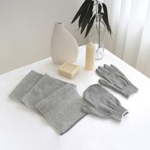 코튼랩 친환경 저자극 때밀이 때장갑 샤워타올, 핑크/엄지장갑 2P