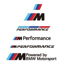 BMW M 차량용 데칼 스티커 베이직 버젼, E타입 흰색, 30cm