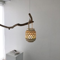 라탄 홀더 바구니, 라탄바스켓+화이트(주광색/흰색빛)