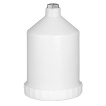 RP HVLP 중력식 스프레이건 600ml 플라스틱 중력컵 스레드 커넥터, 없음