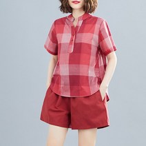 여자 원피스 린넨 면 개량 마 소재 상하의세트 여성 퓨전 생활한복 삼베 여름