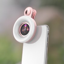 에끌라홈 스마트폰접사렌즈 보조등 15x, 1개, 핑크