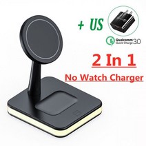 애플 아이폰14프로 호환 케이스 30W 3 In 1 자기 무선 충전기 스탠드 iPhone 14 13 12 Pro Max Apple 8 7 6 Airpods 고속 충전 도킹 스테이션, 2 미국 플러그 포함 1