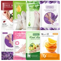 3-8pair 엑스 폴리 에이 팅 풋 마스크 스파 데드 스킨 힐 제거 필링 케어 모이스춰 라이징 스크럽, AE) CHINA, 8packs