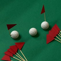 골프케이크 깃발픽 10개, 오른쪽방향