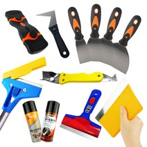 각종 스크래퍼 / 인덕션 바닥 유리창 벽지 청소 스티커 스크레퍼 헤라 끌칼 껌 제거 리무버 해라, 04_원터치스크래퍼교체용날(10p)