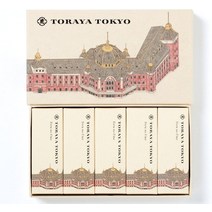 토라야 코가타 요칸 나이트 플럼 5pcs 도쿄 리미티드 패키지 스테이션 빌딩 소형 양갱, 기본