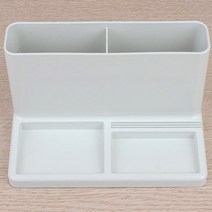 스탠드 펜 꽂이 모음 원형 슬림 사각 멀티 연필 볼펜 색연필 통 책상 위 필기구 정리 사무실 데스크 꾸미기, 기본, 멀티홀더 아이보리