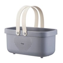 Cosmetic Sundries Hanging Basket Storage Drain Bag Basket Bath Storage Sink Holder Soap Holder Kitch, grey_L