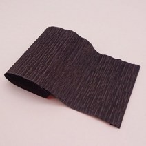 꽃다발포장지 꽃자재 예븐 꽃 포장지 부자재 250x15cm 주름진 크레이프 종이 포장 공예 DIY 스트리머 스크랩북 접기 파티 장식 재료, Black
