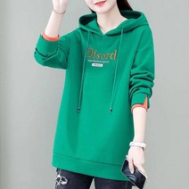 여성 기모 롱 후드티 맨투맨 겨울 하늘비즈 A25 D039W399