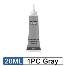 가죽쇼파수리 가죽리폼 소파수리 20ml 가죽 수리 젤 자동차 좌석 소파 스크래치 보완 컬러 리퍼브 크림 페, 01 1PC Gry