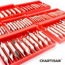 마그네틱드릴 마그드릴 CHARTISAN 홀 가공용 HSS M2 센터 드릴 비트 오류 리밍 감소, 3mm