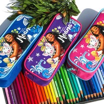 디즈니 마블 캐릭터 필통 모음 캐릭터필통 천필통 패브릭필통 겨울왕국 프린세스 공주 스파이더맨 어벤져스 공룡 필통, 041_모아나 사각필통_핫핑크, 1개