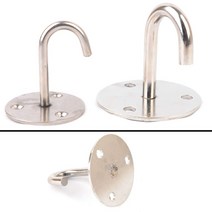 천정 고정 스텐 스틸 후크 행거 천장 고리 모빌 캐노피 모기장 전시, 기본, 대