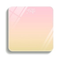 스마트 인바디 체중계 몸무게 핑크 가정용 체지방 계산기 전자저울 지능형, 배터리, LED 그라데이션 주황색