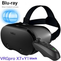 vrgpro x7 3d vr 헤드셋 가상 현실 안경 스마트 폰용 헬멧 컨트롤러가있는 전화 렌즈 헤드폰 5 7 인치, 협력사, 03 x7 및 y1