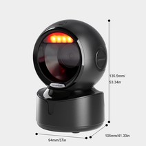QR 무선 바코드 자동 무지향성 데스크탑 바코드 스캐너 핸즈프리 USB 무선 QR 리더 서점 슈퍼마켓 소매, 한개옵션0