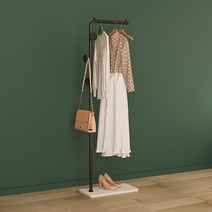 북유럽 고급 옷걸이 간이 대리석 엔틱 행거 골드, G 화이트 슬레이트+블랙