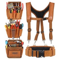 편리한 튼튼한 공사장 작업 스웨이드 클립 못 주머니 공구함 망치걸이 가방 엑스반도, 1개