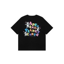 AAPE TEE 에이프 블랙 반팔 티셔츠 AAPTEW1315XXK