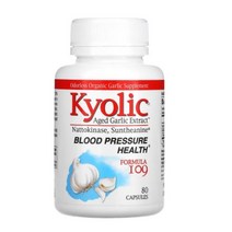 Kyolic 숙성 마늘 추출물 Blood Pressure Health Formula 109 캡슐 80