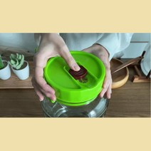 오이장아찌 발효식품 효소만들기 유리병 매실청보관 공병 담금주 과실주, 1개, 01. 빚음 과실주통 5L