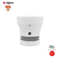 Zigbee-Tuya 와이파이 스마트 홈 연기 감지기 무선 화재 센서 알람 85dB 시끄러운 보안 보호 3 배터리 내장, Zigbee Smoke Alarm, 01 Zigbee Smoke Alarm