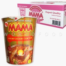 마마 태국라면 컵라면 쉬림 크리미 플레이버 70gx12ea 1박스 MAMA CUP SHRIMP CREAMY FLAVOUR, 12개