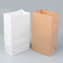 9x5x18cm 13x8x24.5cm 15x10x30cm 친환경종이포장봉투10p 홈베이킹쿠키, 브라운