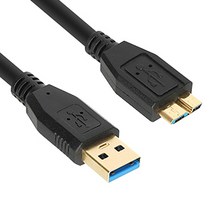 [강원전자] NETmate USB3.1 케이블 [AM-MicroB] [3M/블랙] [NM-UM330BKZ]