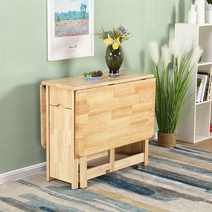 확장형테이블 식탁 엔틱식탁 특이한식탁 라미네이트식탁 원목적이식식탁 큰식탁 접이식 신혼집, 로그 컬러 싱글 테이블