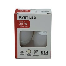 이케아 LED전구 뤼에트 E14 1926C3 2입 1개