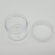 투명캡 플라스틱 크림 화장품 공병 소분 용기 휴대용 20g