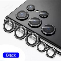 삼성 갤럭시 S23 울트라 케이스 카메라 보호대 금속 반지 Samung S 23 플러스 23S S23Ultra 5G 보호 유리 렌즈 커버, [01] Black 1, [01] S23 Ultra
