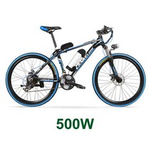 배달 팻바이크 가성비 산악 전기 자전거 Lankeleisi MX3.8 48V 10Ah 400W/500W 21 속도 26 인치 * 1.95 휠, 04 BK Yellow 500W, 한개옵션1