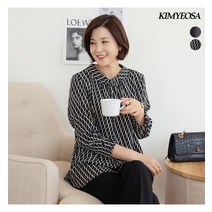[김여사] 레이첼 라운드카라 블라우스 엄마옷/마담옷/중년여성/50대/60대