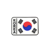 태극기 고무 와펜 패치 심볼로고 3개 패치와펜 가방패치 벨크로와펜 와팬