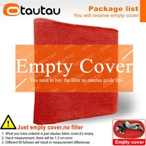빈백 1인용빈백쇼파 쇼파 쿠션 의자 OTAUTAU 4ft 커버 코튼 린넨 소시지 소파 Beanbag 침대 게임 영화 주머니 라운지 안락 DD4MM1T, 01 H50xD60xW123cm-cover, 03 red