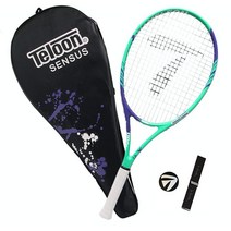 Teloon Sensus 시리즈 | 트리플 충격 흡수 성인 테 라켓 여성용 가방 커버 장치 그립 포함 (피콕 그린), 피콕 그린