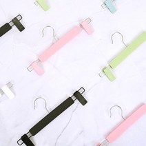 원룸 자취용 미끄럼방지 컬러 바지 걸이 20개 옷정리 의류매장행거 신혼부부선물 의류정리 집들이선물, 민트1p