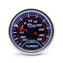 유면계 유량계 2 "52mm 부스트/수온/오일 온도/오일 압력/타코미터/볼트/공기 연료 비율/EGT/진공 미, 01 Boost gauge bar