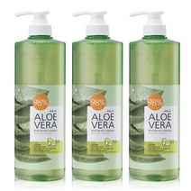 과일나라 알로에 수딩젤 수분크림 1000ml x 2개 / 대용량 알로에베라 9 외 클렌징폼 선크림 미스트, 02.알로에 수딩젤 1000ml x 3개