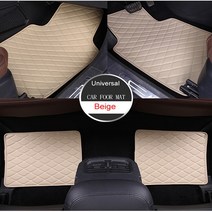 렉서스 GT200 ES240 ES250 ES350 GX460 GX470 GX400 GS300 GS350 부품 스타일링 카펫 용 범용 가죽 카 바닥 매트, 보여진 바와 같이, 베이지