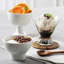 홈카페 유리 도자기 디저트 그릭 요거트 아포가토 아이스크림 아포카토 볼 그릇 컵 잔, 03-노빌타 스놉 아포가토볼