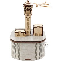 오르골 목재 입체퍼즐 - 영공방 인천국제공항, 단품, 단품