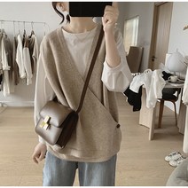 가을 언밸런스 여성 니트 캐주얼 베스트