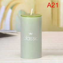 양키캔들 인테리어 캔들1 pcs 웨딩 칼럼 왁스 향기로운 양초 장식 향초 공예 양초, 녹색 5x10